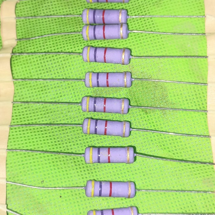 resistor 4k7 3w ungu original japan R 4.7K kilo 3 watt w 3watt 4,7k A