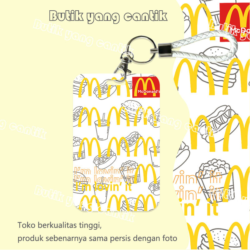 

ID CARD HOLDER,Tempat Kartu McDonald's Pola M, Cocok untuk Kantor/Sekolah, Kartu Pelajar/Kartu Transportasi, Kartu Akses, KTP, Flazz, Kartu Kredit Elektronik dan Uang Elektronik.