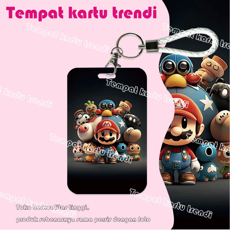 

ID CARD HOLDER,Tempat Kartu Super Mario Visual 3D Kartun, Cocok untuk Kantor/Sekolah, Tempat Kartu Pelajar/Tempat Kartu Transportasi, Tempat Kartu Kontrol Akses, Tempat Kartu Tanda Penduduk, Tempat Kartu Nama.