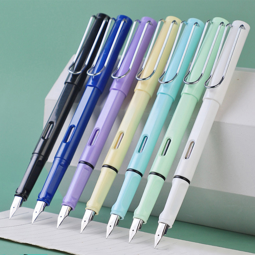 

0.5mm Kawaii Fountain Pen Calligraphy Multi-function Pen EF Nib School Supplies Stationery Pens Kids Learning Stationary
