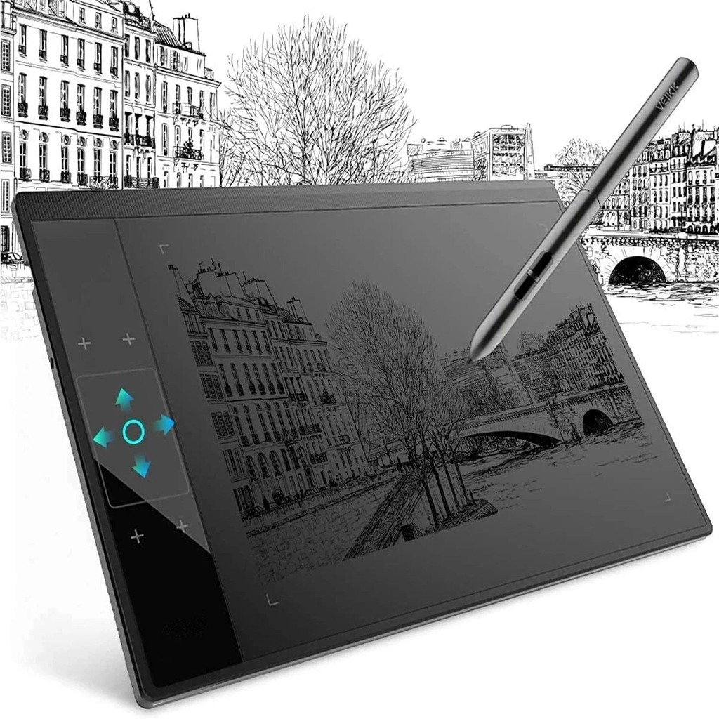 

10*6 inch Touch Screen Graphics Digital Drawing Tablet 8192 Level Pen Battery-Free Stylus for Android Window Phone Mac OSU Game