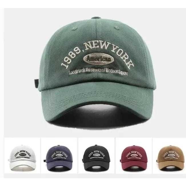 Topi Baseball Pria Wanita  New York 1989  Korean Style Mens Fashion Cap Distro