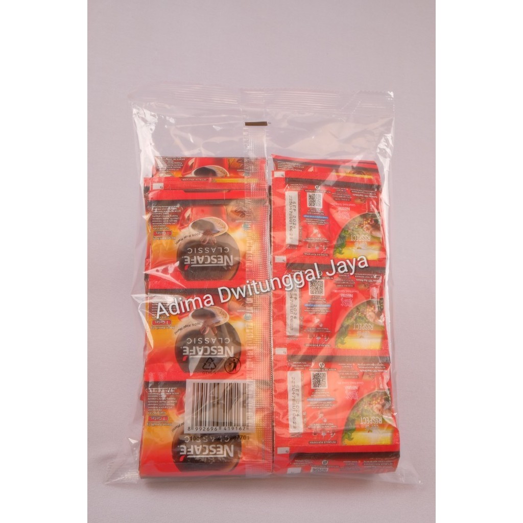 

Nescafe Classic 60's x 2gr (1 Pack isi 60 Sachets)
