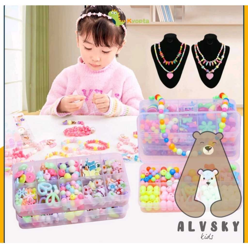 SET DIY MANIK MOTE GELANG SET BEADS / DIY MERONCE MANIK MANIK KERAJINAN TANGAN Aksesoris DIY