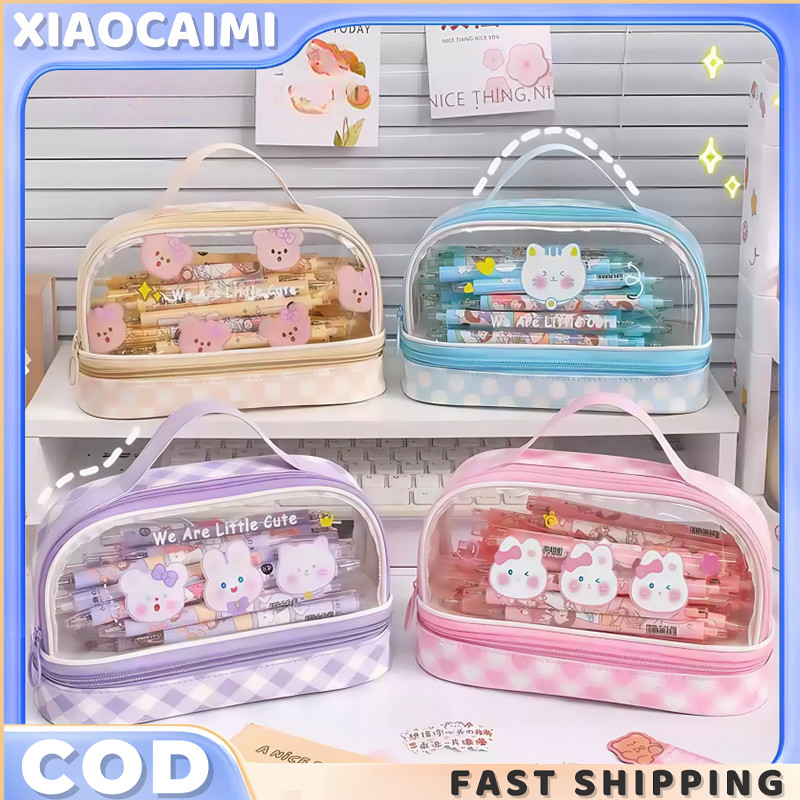 

【Mi·Ready】Poney Tempat Pensil Anak Besar Pen Case Karakter Kotak Pensil Transparan/Tas Alat Tulis Transparan Berkapasitas Besar Tempat Pensil Murid Lucu Kotak Pensil Anak