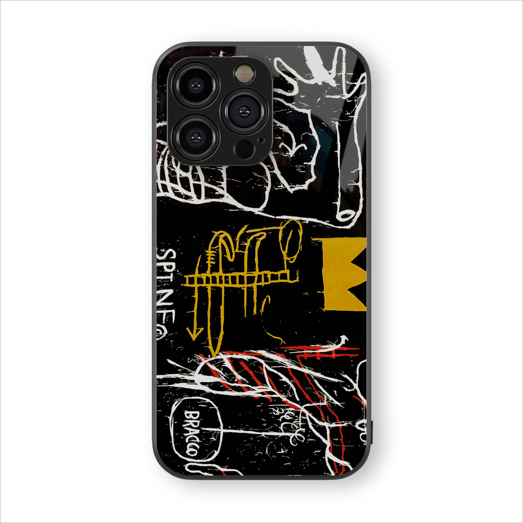Case HP Glossy Basquiat Abstract ready Android & iPhone 7/8/7plus/8plus/xr/x/xs/11/12/13/14/plus/pro