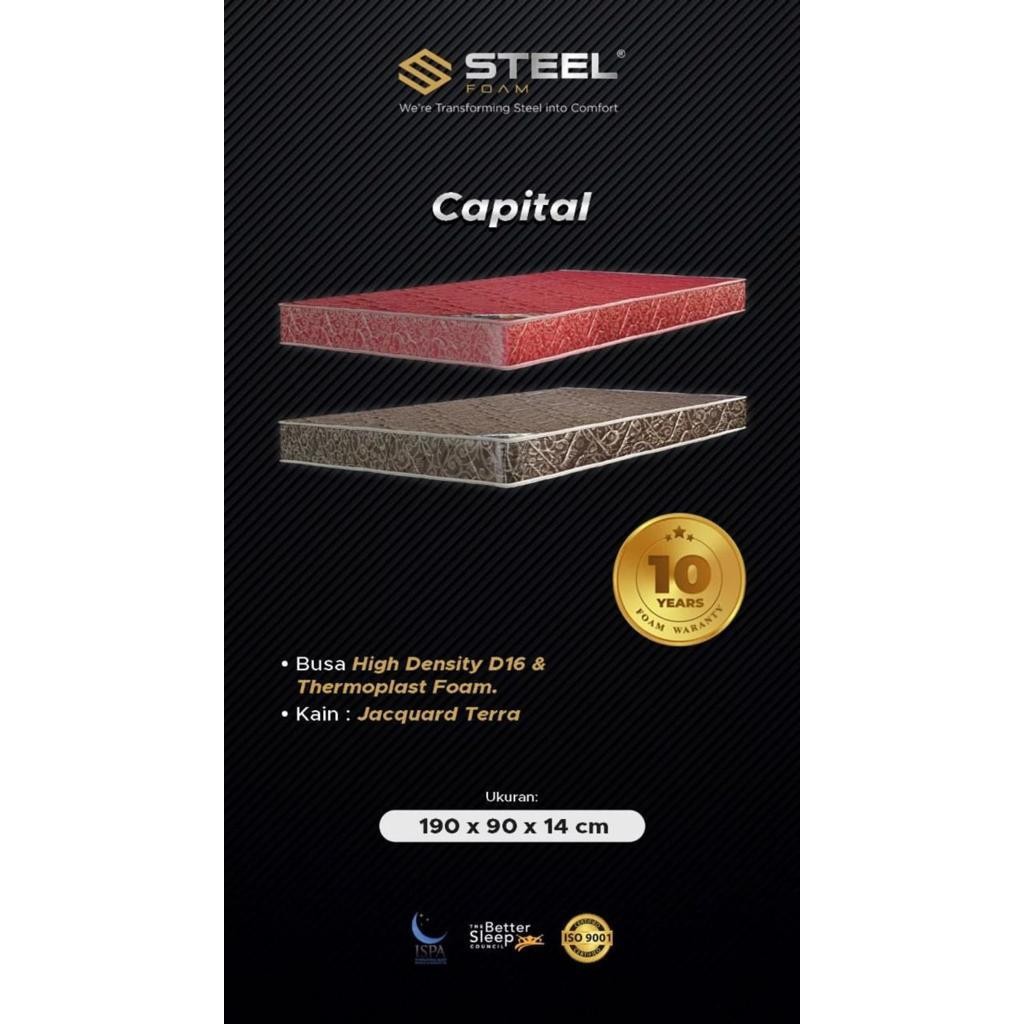 PROMO TERMURAH Kasur busa Steel Capital Bergaransi 10 Tahun by Ocean Springbed by HOMEMEBEL DENAI