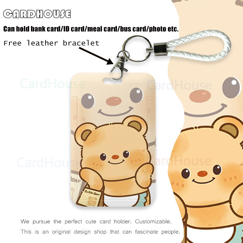

( CardHouse ) INS ID CARD HOLDER Butter Bear Kartun Lucu LT71 Tempat Kartu Photocard Photo Card KARTUN