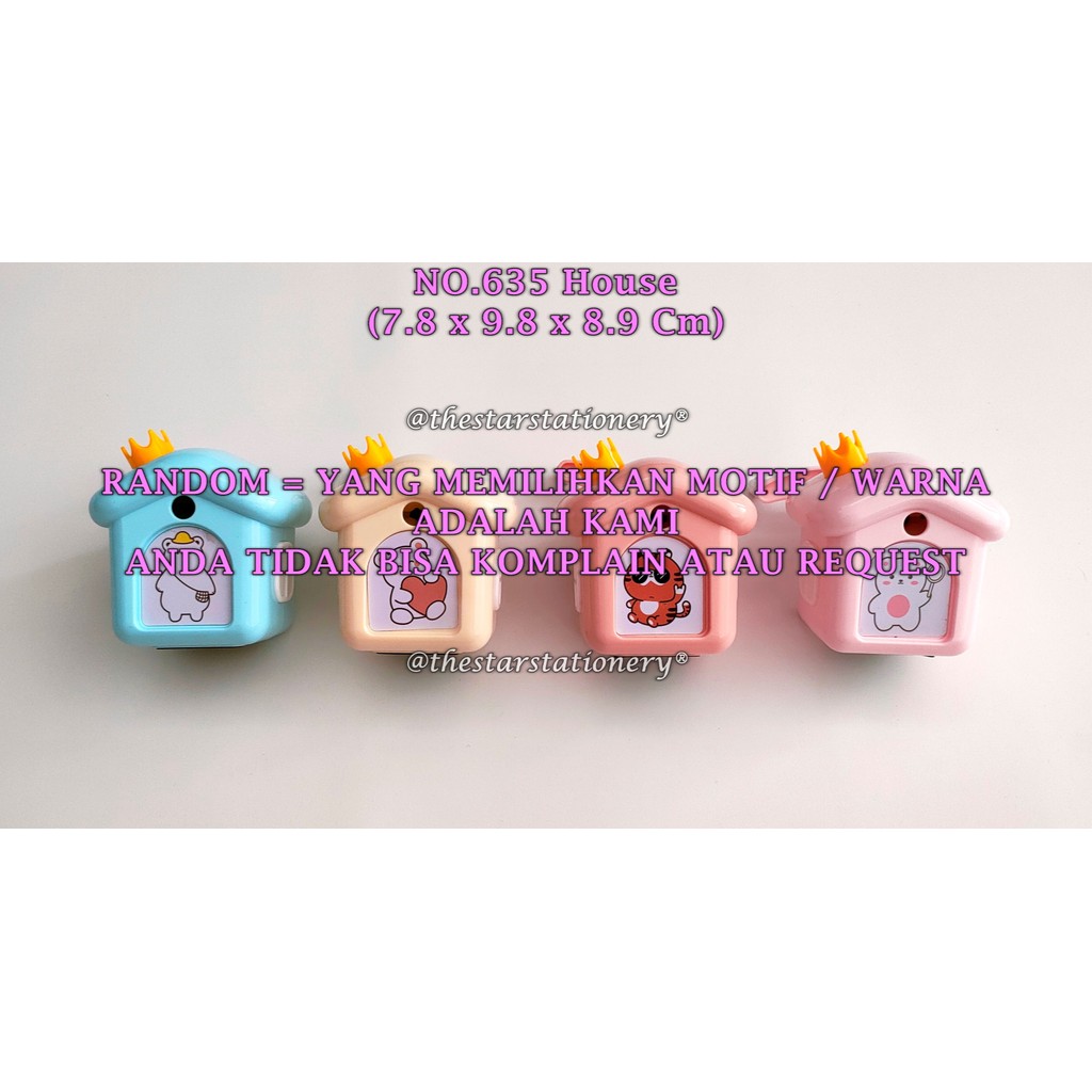 

(1 Biji) GROSIR Rautan Meja Rumah 635 7.8*9.8*8.9 Cm / Rautan Putar GXIMP 635 House 7.8*9.8*8.9 Cm