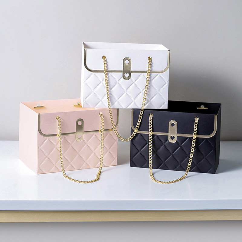 

1pc Portable Flower Box Rose Packaging Box Wrapping Paper Bag Gift Box Flower Shop Wedding Valentine's Day Birthday Party Gifts