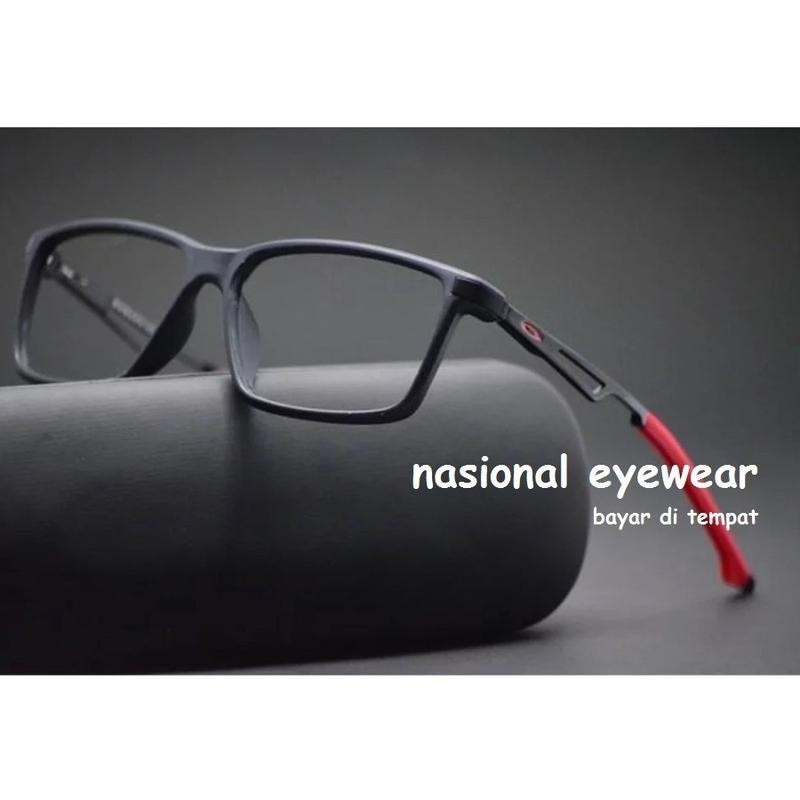 frame kacamata | kacamata  pria sport baca plus anti radiasi Besi Lensa - AO
