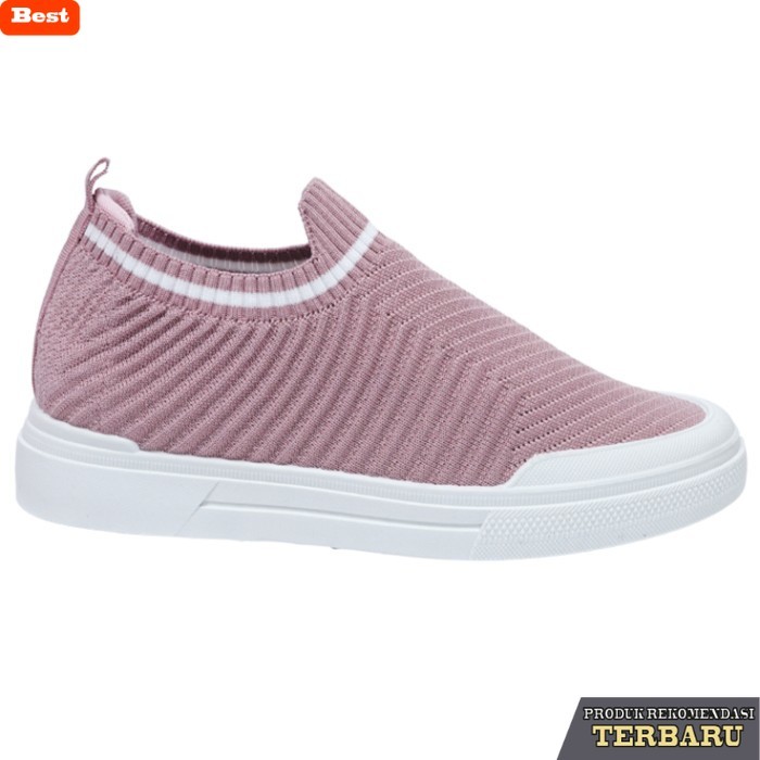 sepatu olahraga wanita Dr. Kevin Sepatu Olahraga Wanita Sneakers Flyknit Slip On 589-059 - Salem, 41