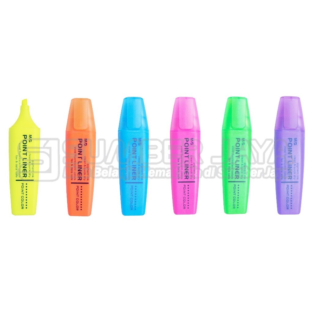 

Stabilo Highlighter M&G 21571 Colorful Textliner Point Liner Set Isi 48 Pcs