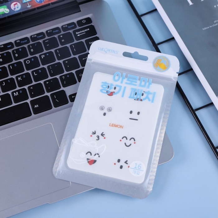 [BEC] Sticker Masker Aromatherapy Lemon / Mint Korea Mask Patch Stiker - isi 48pcs