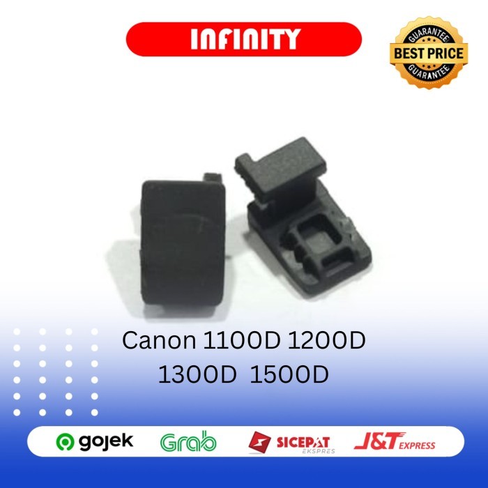 rubber port cover karet baterai canon 1100d 1200d 1300d