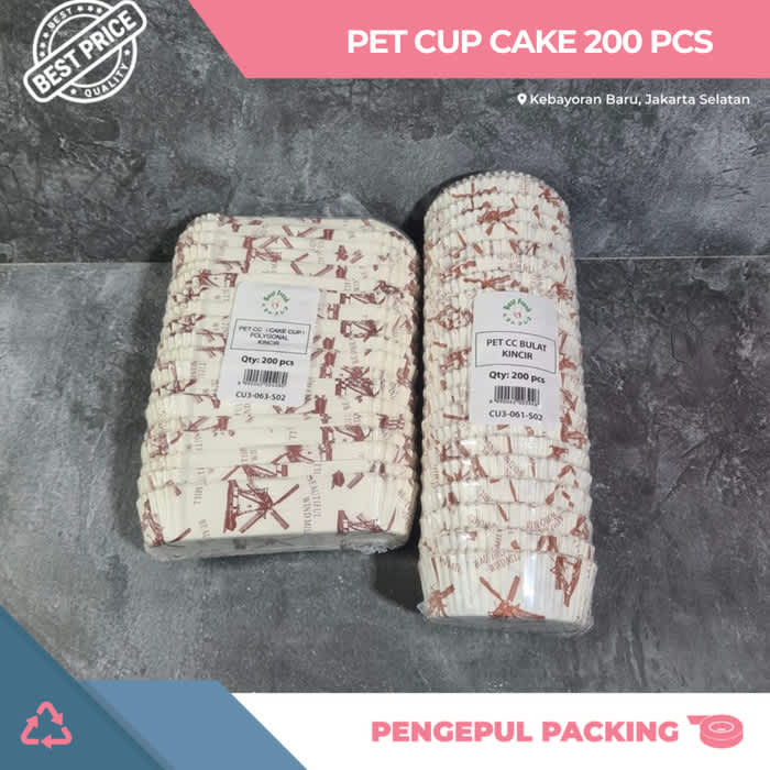 

PET CC BULAT - CUP CAKE KERTAS BULAT - KERTAS KUE ROTI ISI 200 PCS