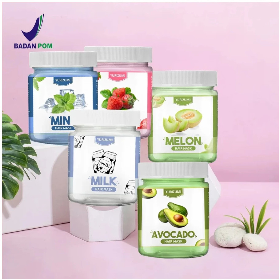 Yurizumi Hair Mask Masker Creambath Rambut Atasi Rambut Rontok Kusut Kering dan Rusak BPOM