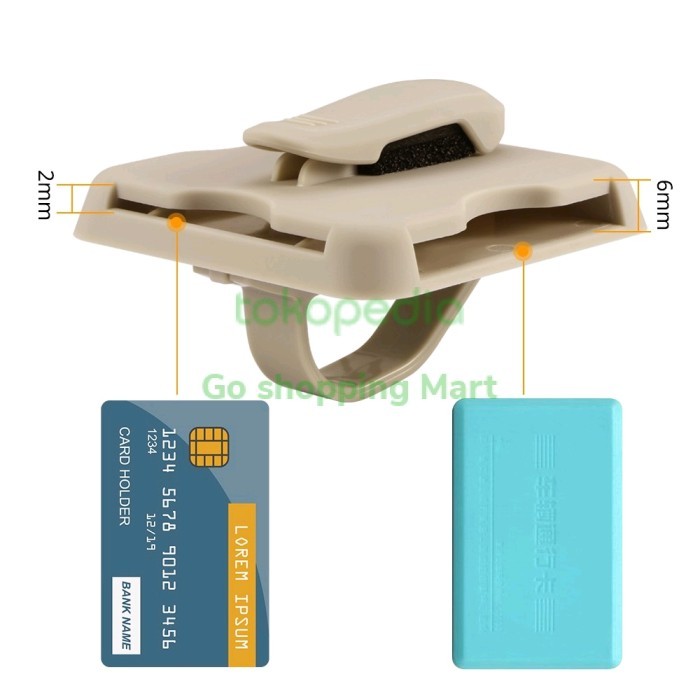 (COD) Tempat Kartu E Toll Tiket Kartu Parkir E-Toll Card Holder Mobil