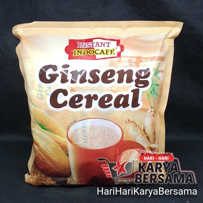 

MINUMAN BUBUK SEREAL INDOCAFE INSTANT GINSENG CEREAL BAG 30 SACHET X 35GR