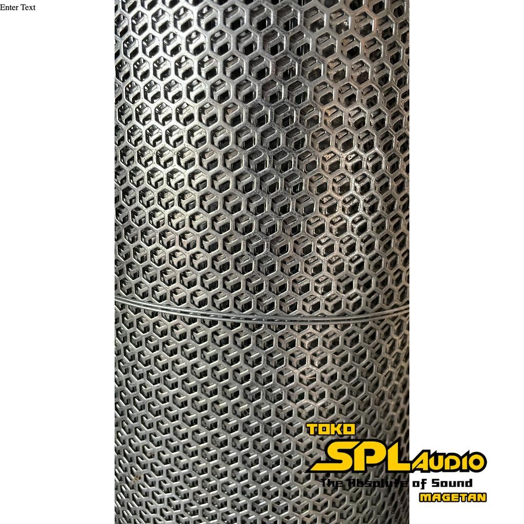 Plat 60x120 - Hexagonal Lubang 6 mm - Plat Besi Ram Speaker - Ram Grill Plat Lubang