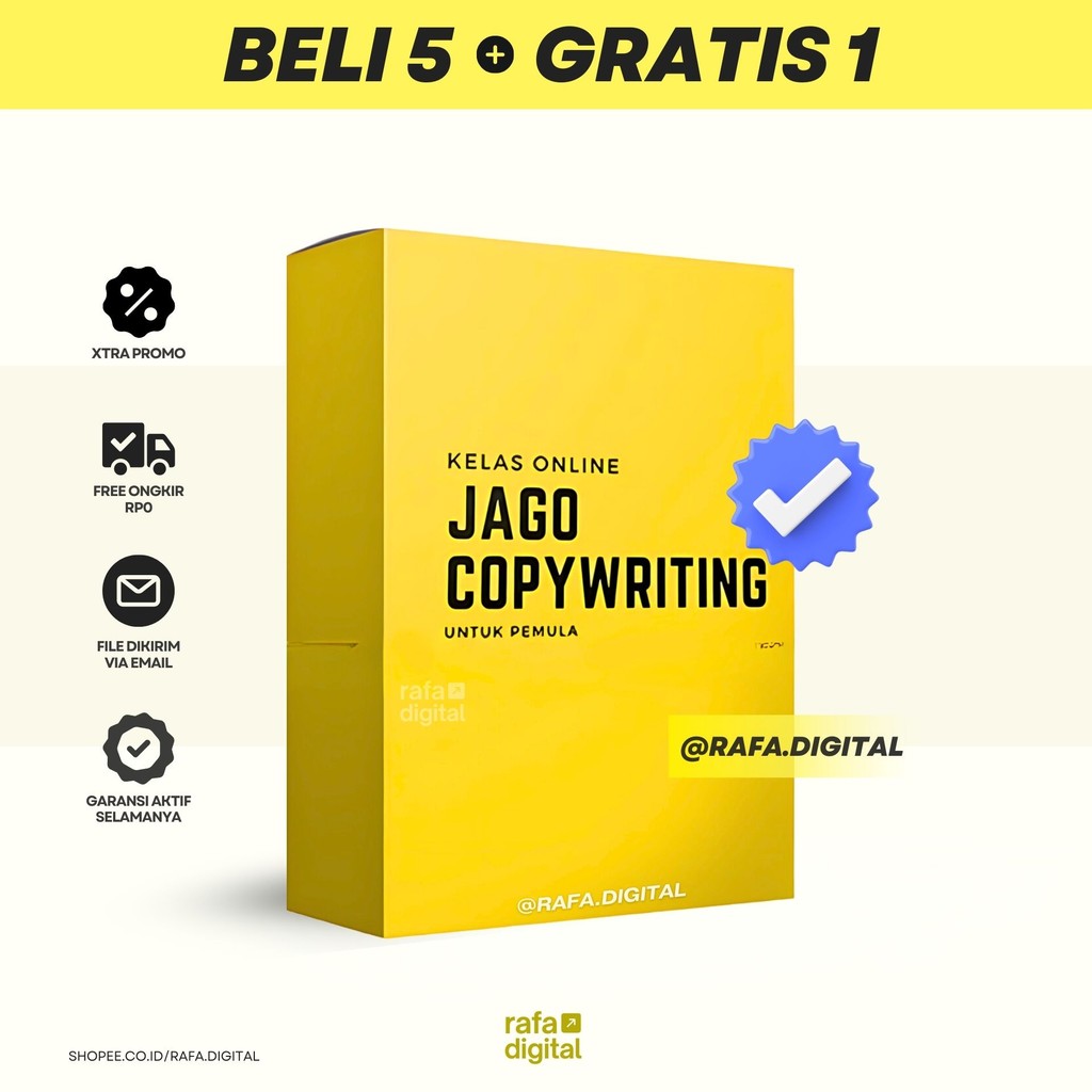 KURSUS COPYWRITING PEMULA E-COURSE Kelas Online Jago Belajar Copywriting