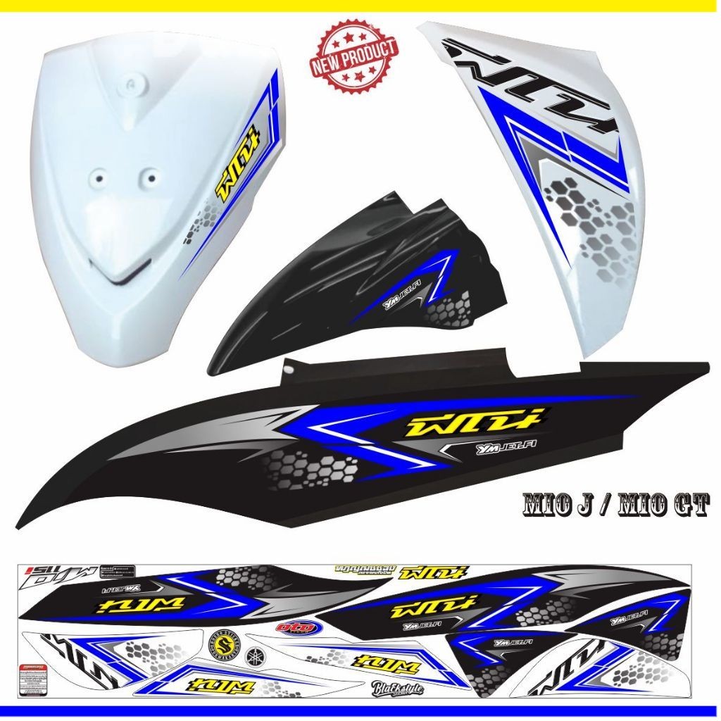 POLET MOTOR STIKER STIKER MOTOR MIO J / MIO GT STRIPING TERKEREN