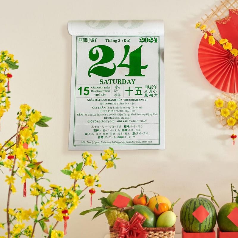 

Vietnamese Wall Calendar 2025 Wall Mounted Monthly Calendar Tear Away Vietnam Lunar New Year Daily Calendar Year Of Snake