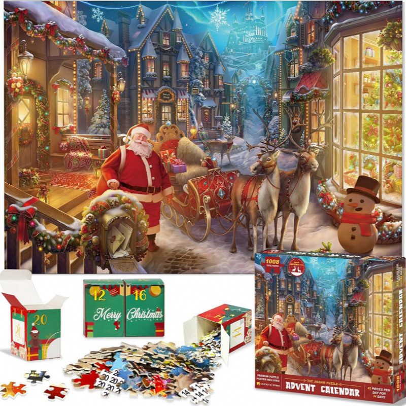 

Christmas Blind Box Countdown Calendar Puzzle Christmas Arrival Calendar Gift Giving Christmas Gifts