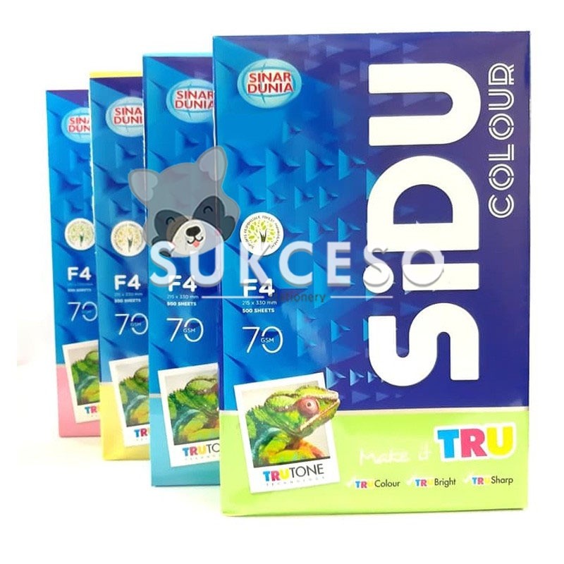 

SIDU Sinar Dunia F4 70gr Kertas Warna/ Color Paper
