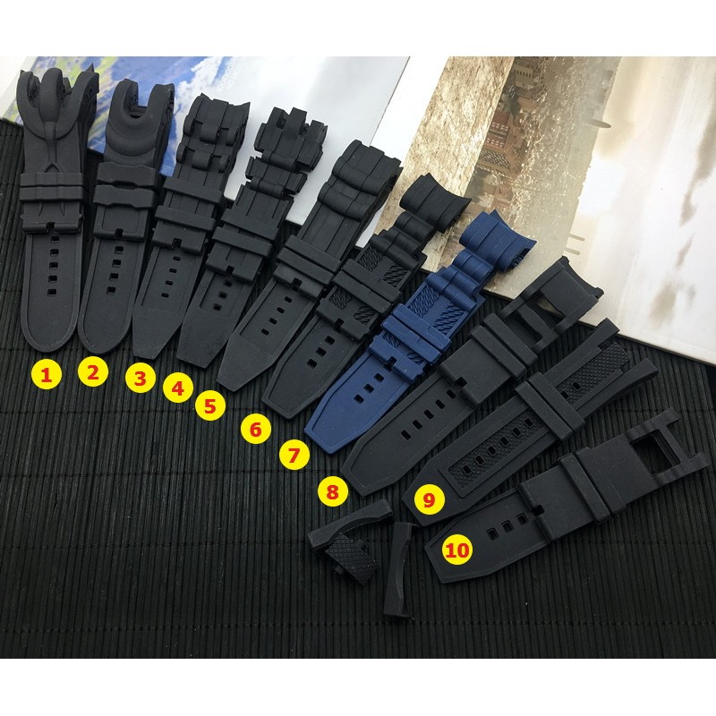 26mm Black Rubber Watch Bnad Strap for INVICTA Pro Diver 6977-6978-6981 Subaqua Man Noma Reserve Wat