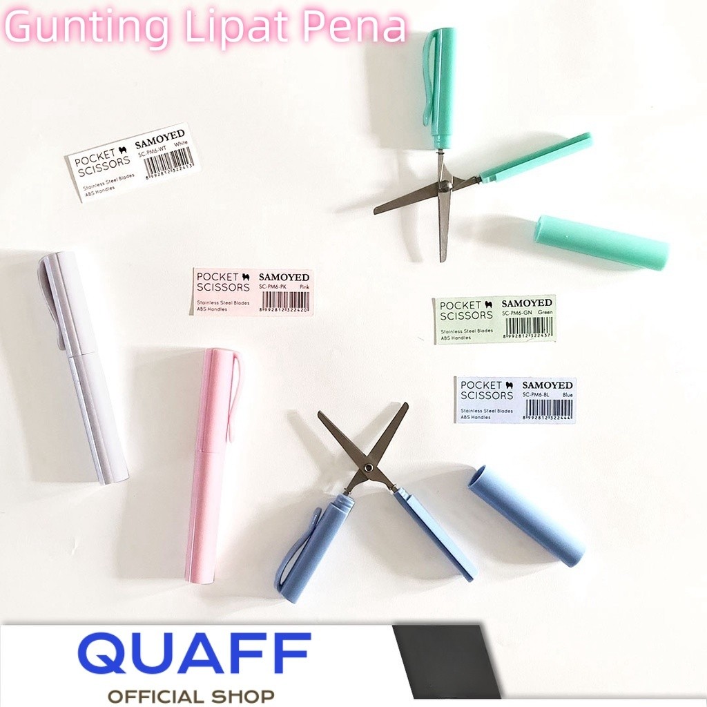 

Gunting Mini / Saku / Lipat / Pulpen / Portable / Pen-Type / Pocket Scissors Samoyed SC-PM6