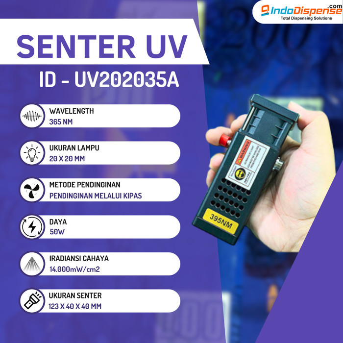 Senter Led UV Flashlight 365nm ID - UV202035A Senter UV Industri
