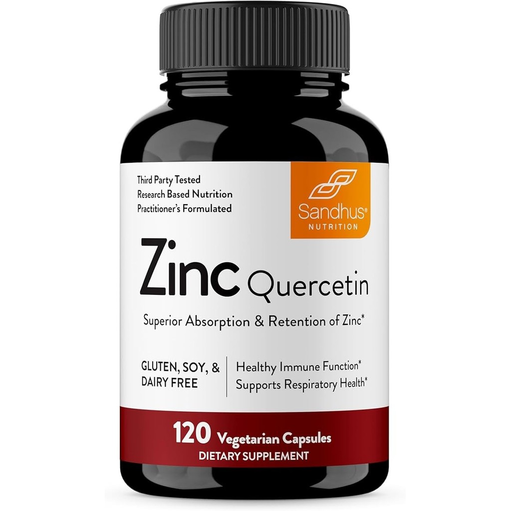 Sandhu’s Zinc Quercetin 120 Vegetarian Capsules