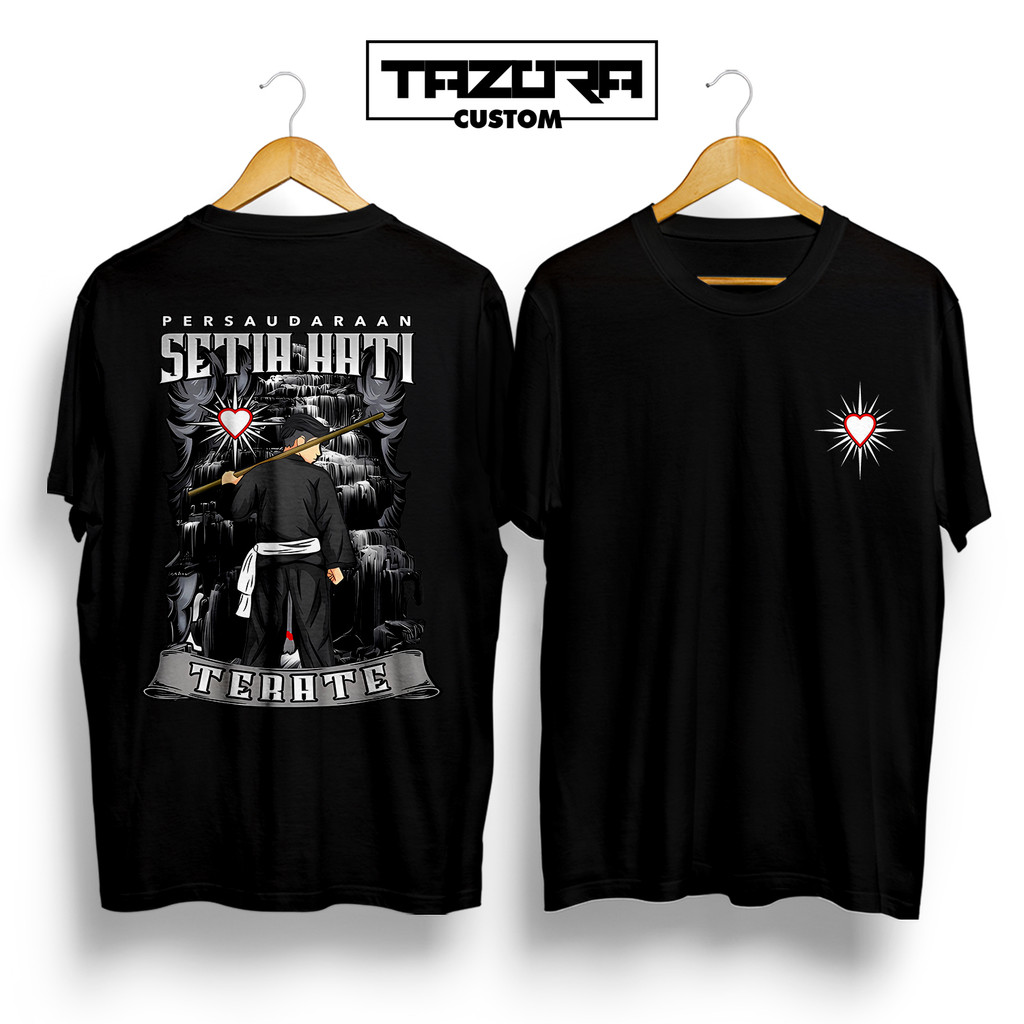Kaos Psht Terbaru Distro Terate - Baju Pria Keren Lambang Psht - Tshirt warga sh Terate motifnyawiji