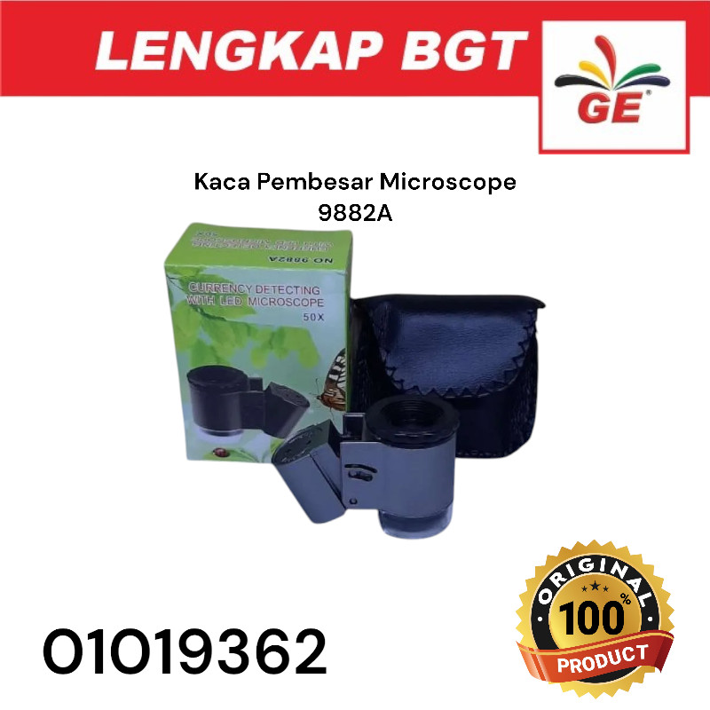 

Kaca Pembesar Microsope Magnifer Lup 50X Currency Detecting 9882A - 01019362