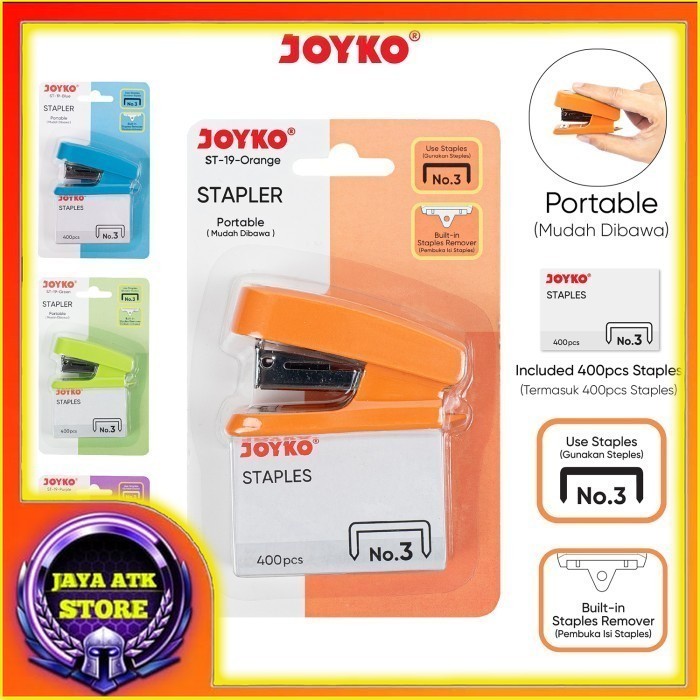 

Stapler dan Staples Isi Jepretan ST-19 1 Set ( Stepler + Isi ) Stapler Mungil dan Unik