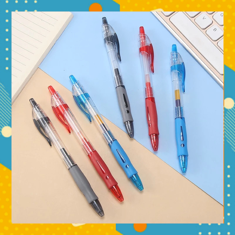 

Pulpen CETEKAN PENCET Pena Gel Bolpoin Standar Alat Tulis Kantor Sekolah Pen Tinta Cair BG2143C3