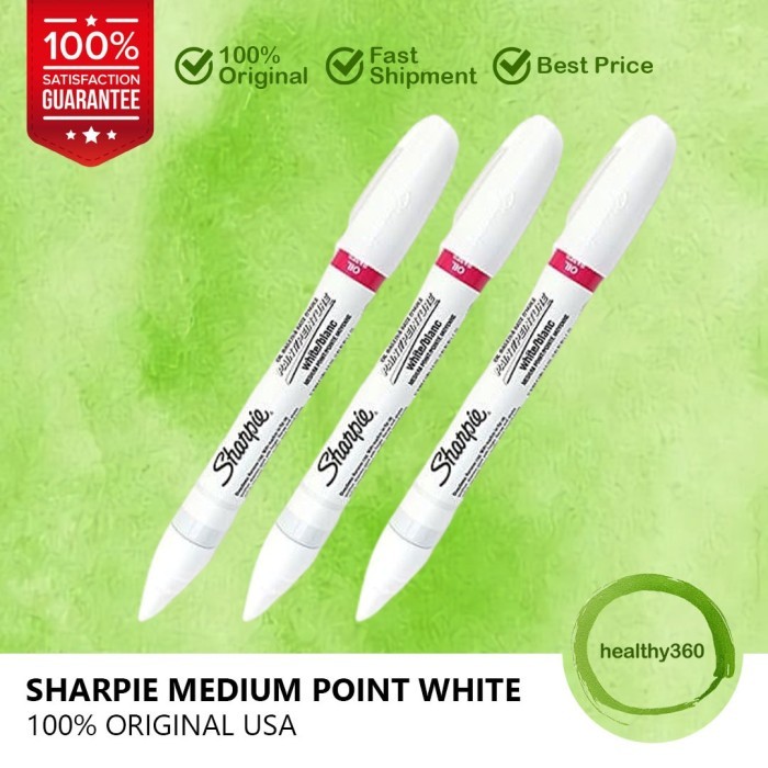 

[New Arrival] Sharpie WHITE MEDIUM Spidol Marker Oil-Based Pemutih Sepatu Sneakers - Sharpie Medium
