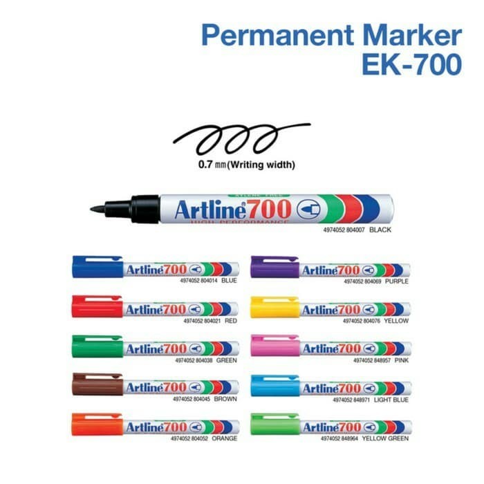 

SPIDOL PERMANENT MARKER ARTLINE EK-700 - Hitam