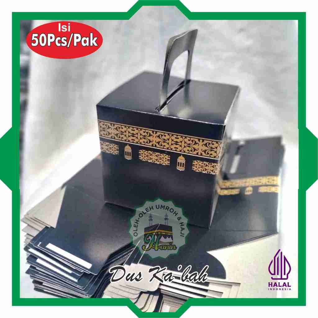 

Dus Model Ka'bah l Box Dus Ka'bah Hitam Oleh Oleh Haji Dan Umrah 1 pack isi 50