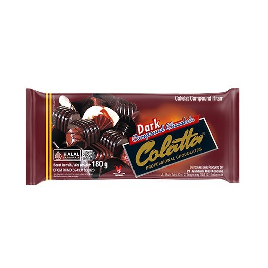 

Colatta Dark 180gr MURAH Colata Compound Chocolate Coklat Batang Collata