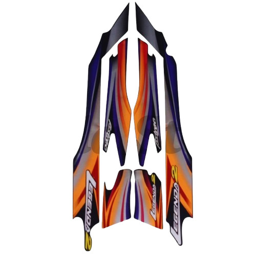 Striping Stiker Honda Astrea Legenda 2002 Biru List Body Motor Astrea Legenda 2002