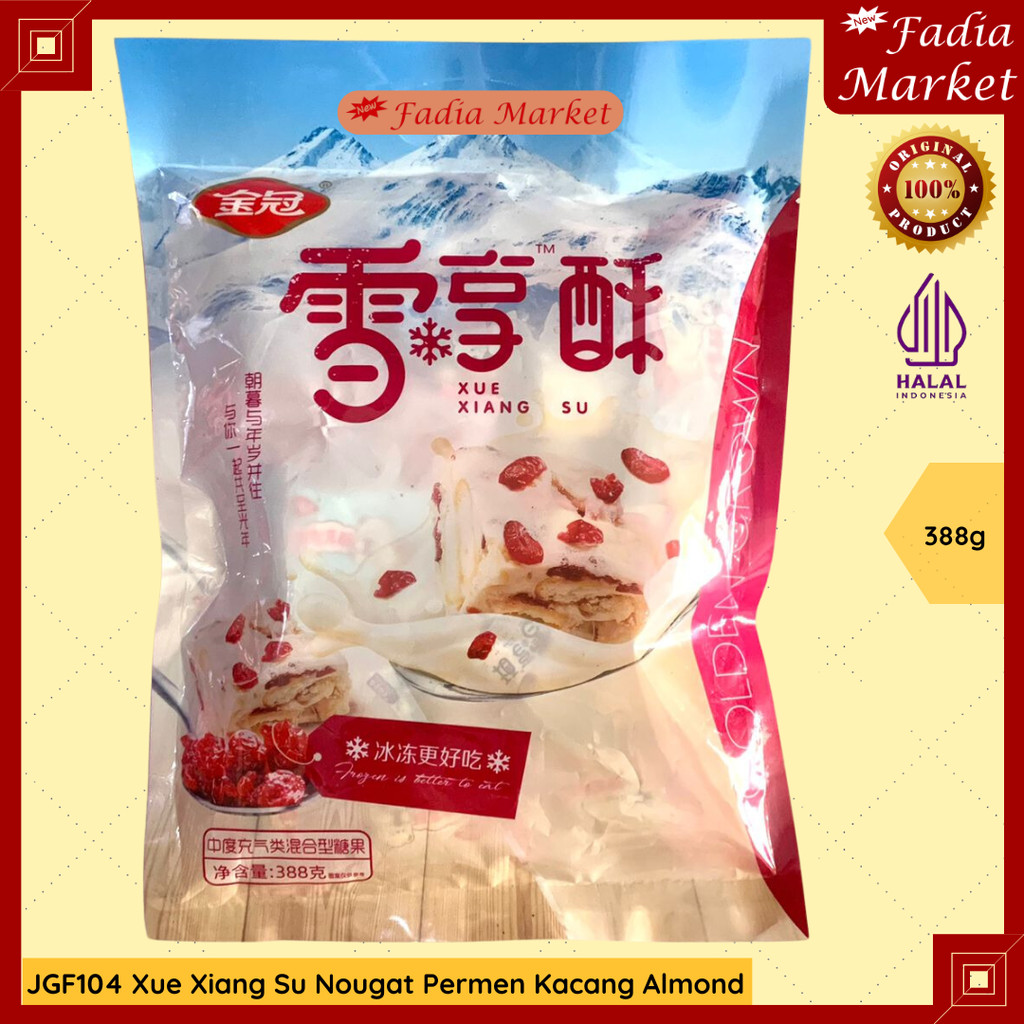 

PERMEN IMLEK SINCIA JGF104 Xue Xiang Su Nougat Almond Candy Kacang 388g