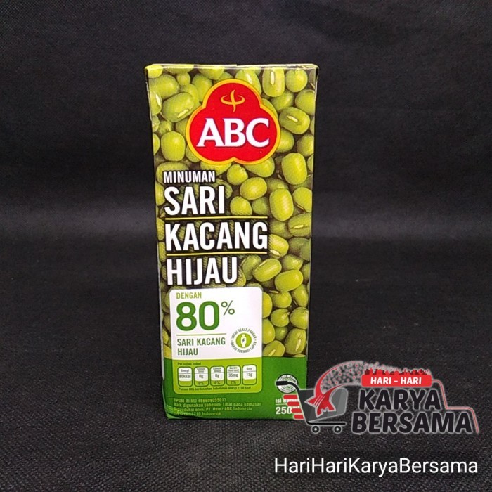 

MINUMAN ABC SARI KACANG HIJAU KOTAK 250ML