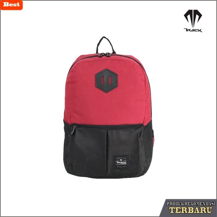 tas ransel pria murah berkualitas Tas Ransel kecil Pria Track Atlantic 3 - Merah, polos