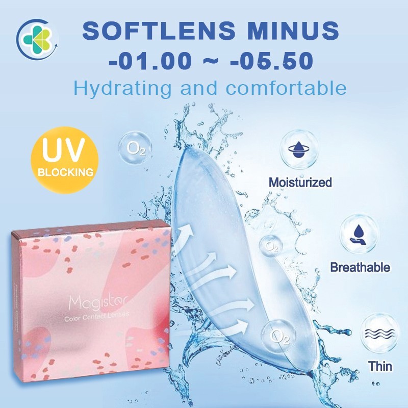 Softlens Mata Minus (-1.00 s/d -5.50) Softlens Clear Bening Min / Kontak Lensa Minus Terbaik