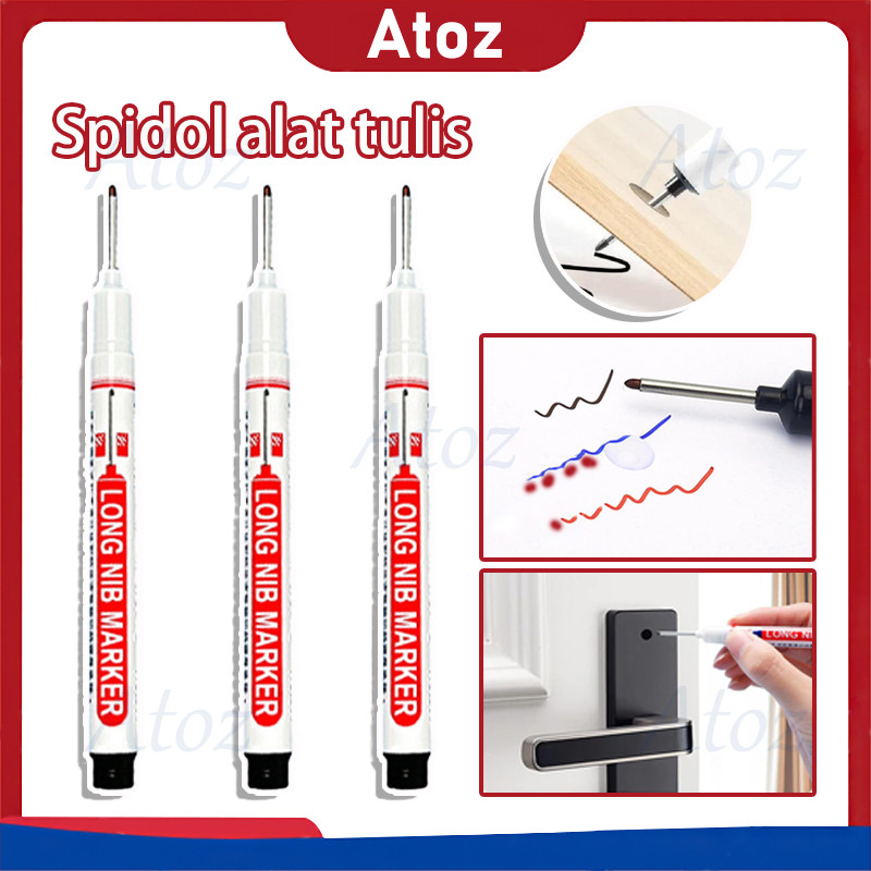 

spidol pertukangan/ kepala panjang long nib head marker waterproof