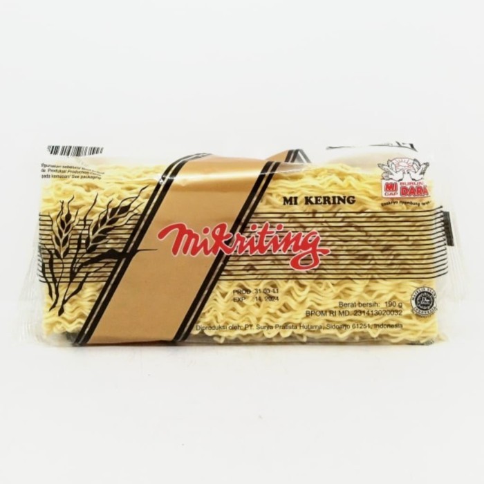 

NEW ITEM NOODLE MI BURUNG DARA MIKRITING 190G