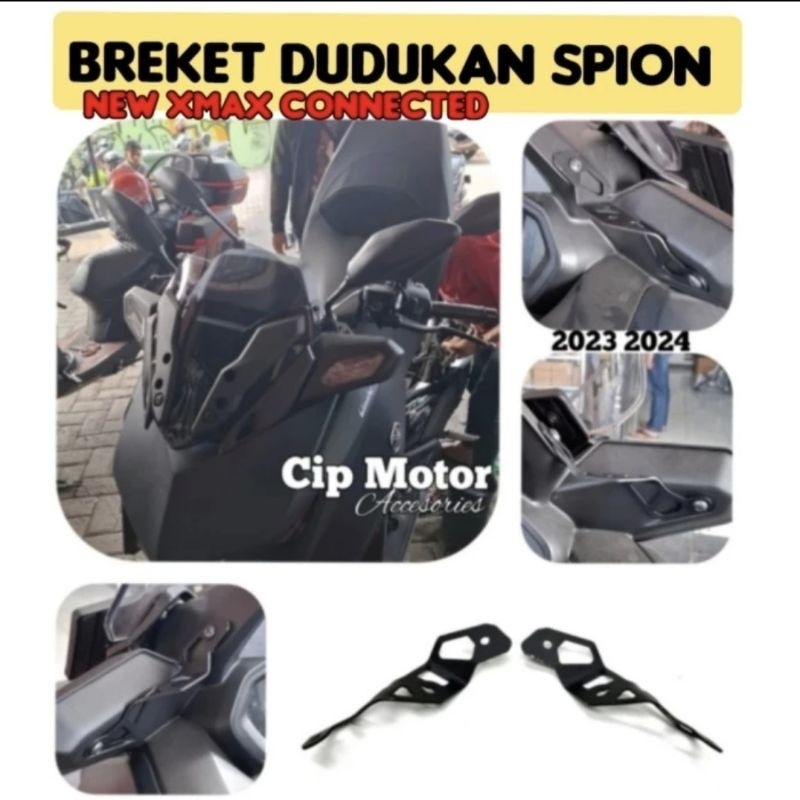 Braket Spion New Xmax Xmax250 2023 2024 Connected Mirror Bracket aksesoris motor