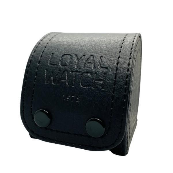DIKAR Loyal Watch 1975 - Portable Travel Watch Case Kulit Penyimpanan Jam Tangan - SMALL BLACK